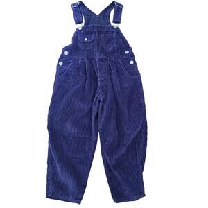 Vintage Oshkosh Bgosh Kids Purple Corduroy Overall Size 5 Made in Honduras
